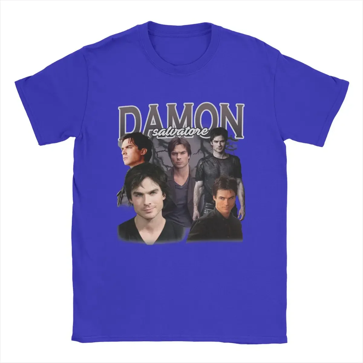 heavyweight Informal Damon Salvatore Men Cotton Funny The Vampire Diaries Ian Somerhalder Tv Series Tee Short Sleeve Classic