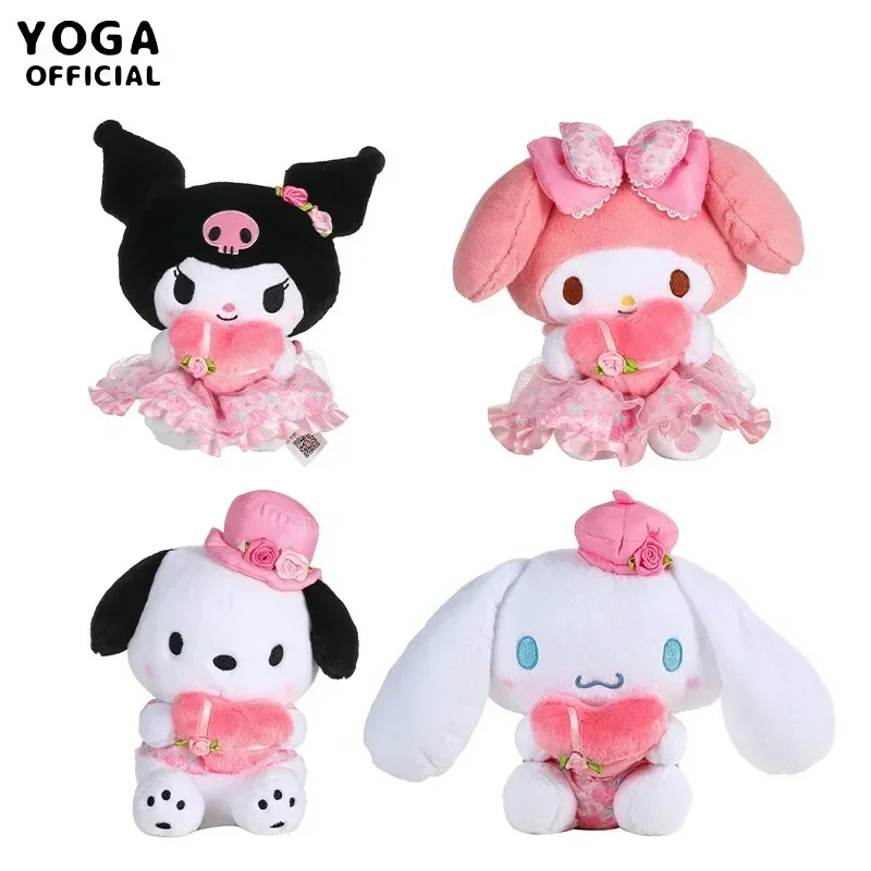 

Мультяшная серия цветов My Melody Cinnamoroll Kuromi понравико плюшевая игрушка кукла Kawaii украшения для спальни подарок для пары подарки для детей