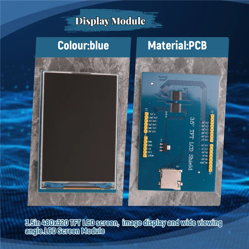 وحدة عرض ABMF - وحدة شاشة TFT LCD مقاس 3.5 بوصة 480X320 للوحة Arduino UNO & MEGA 2560 (اللون: شاشة 1XLCD)