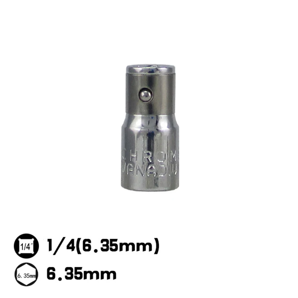 1/4" Square Drive To Hex Shank Socket Bits Converter Quick Release Screwdriver Holder Impact Socket Conversion Adapter Tool