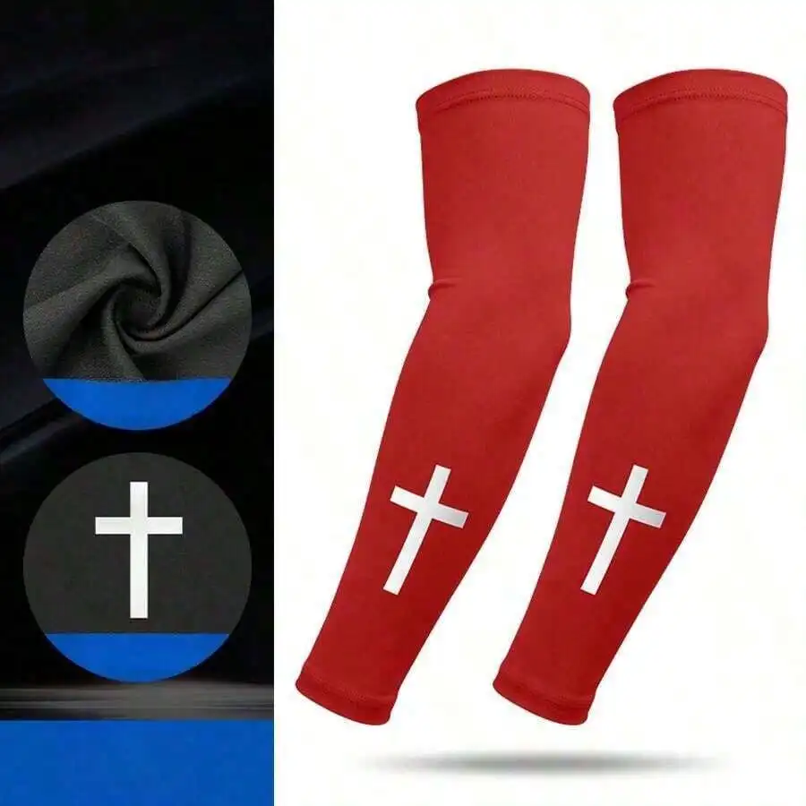 

Of Silk Arm Sleeve, Straight-Cut Sunshade And Sunscreen Arm Sleeve Men And Women, With Print, Suitable Cycling