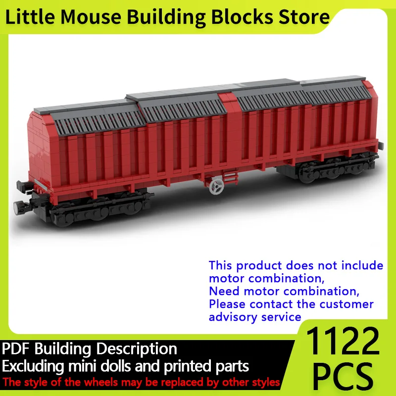 

City Car Model MOC Building Bricks Railway Train Retractable Carriage Modular Technology Gift Holiday Assemble Children Toy Suit