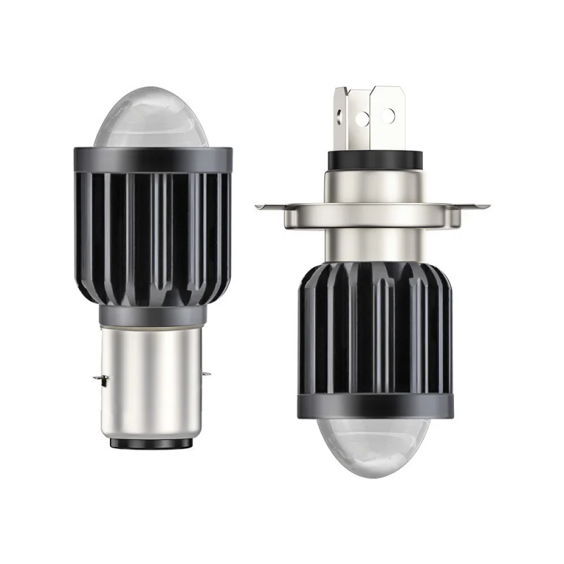 Cross-Border Motorcycle Electric Vehicle LED Light Modification 12-80V Dual Color  Single Claw Double Claw H4 Built-in Bi-O