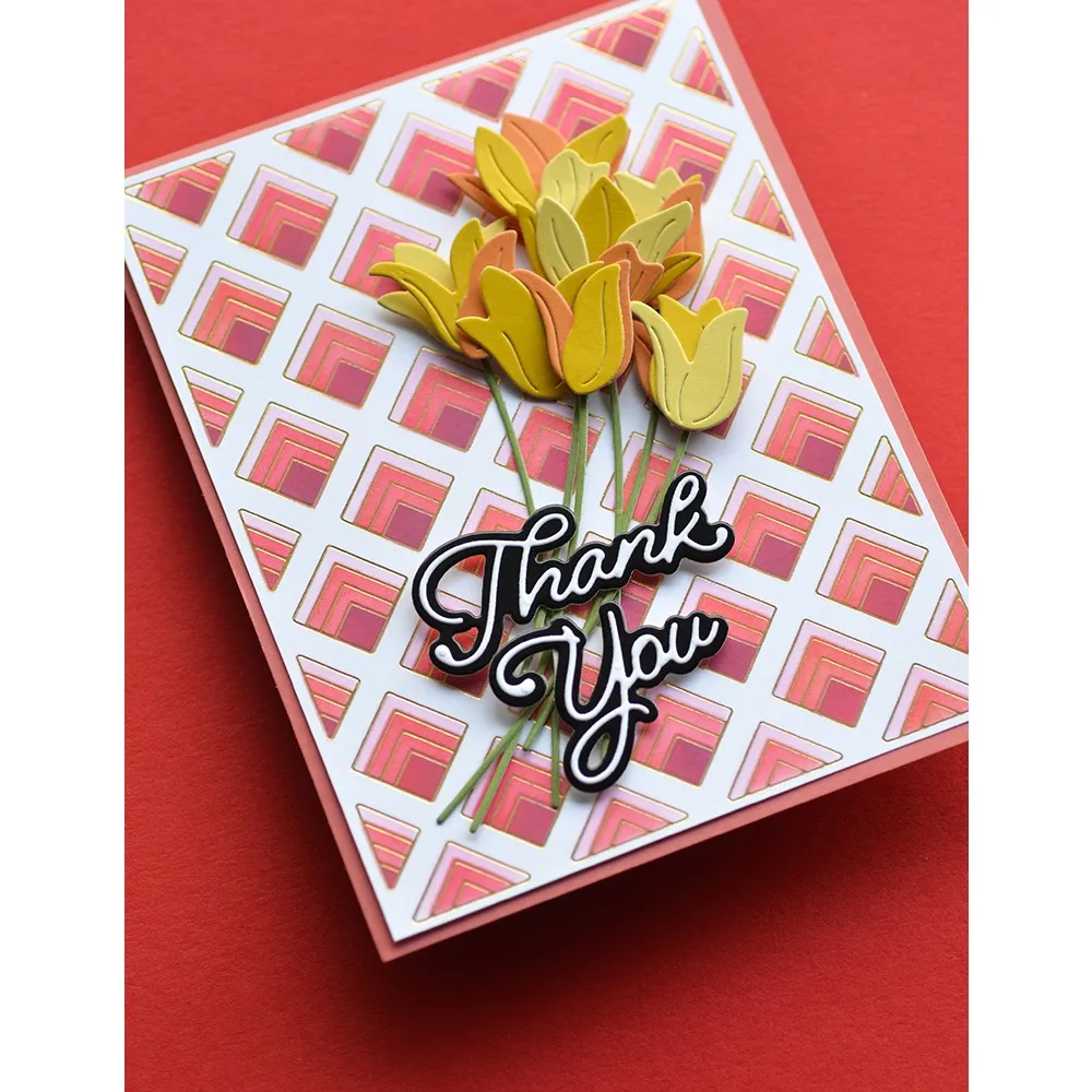 Spring Flower Birthday Series Metal Cutting Die Hot Foil Decor Scrapbooking fai da te Craft Cut Card Paper punzonatura goffratura 2023 nuovo