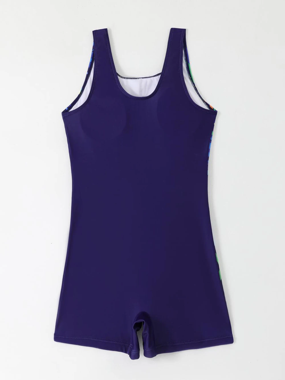 Traje de baño de una pieza estampado 2026 para mujer, estilo conservador, acolchado, sin mangas, para natación y playa