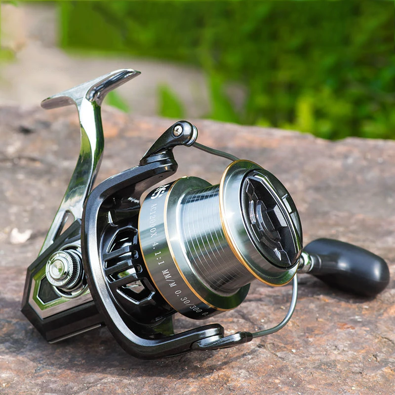 Fishing Reel Spinning Full Metal 3000 6000 12000 Badge Reel 5+1BB Saltwater Reel Surfcasting Gear Wheel Carp Fishing