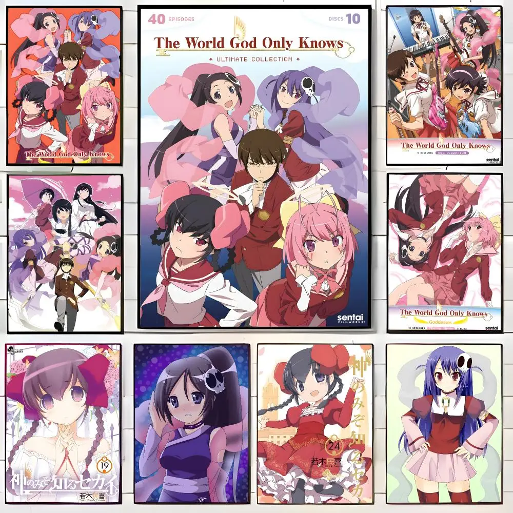 quirky anime T-The World God Only Knows Poster Wall Art Print Decorative Mural Home Decor Gift Unframed
