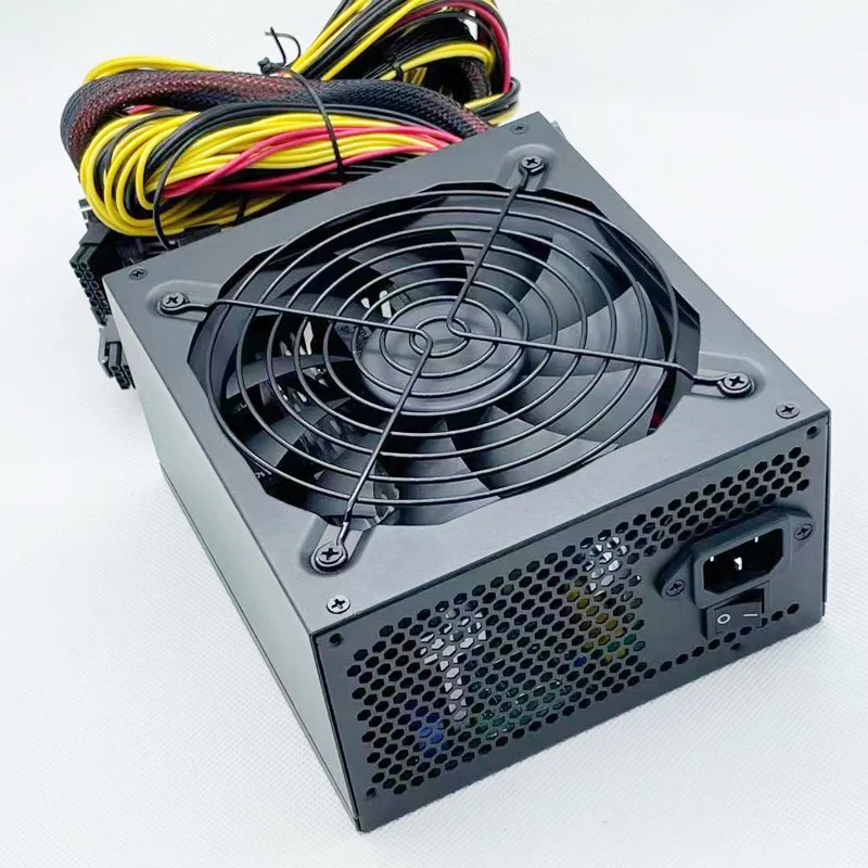 ATX Desktop Assembly Computer Power Supply 1600W 100% Full Load Aging Test Non-Modular 24Pin Interface 8V Output Server Support