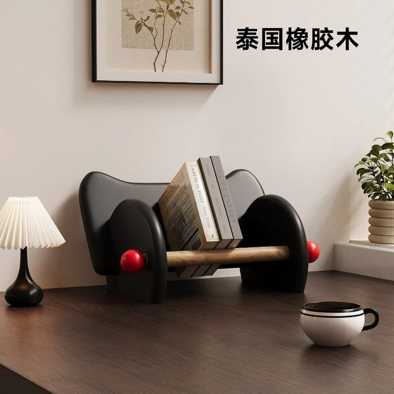 Solid wood desktop bookshelf, hand account collection, inner shelf, picture books,  book stand shelf， student textbook bookshelf