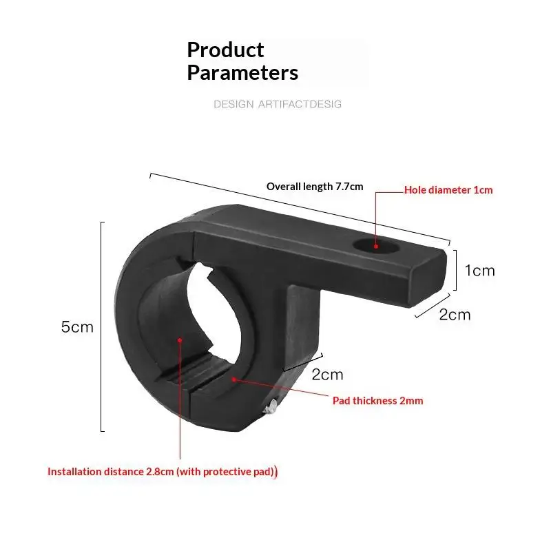 1/2Pcs Car Spotlight Tube Clamp Bracket Stable Non Shaking Fix Rubber Anti Scratch Pad Fits Most Vehicles