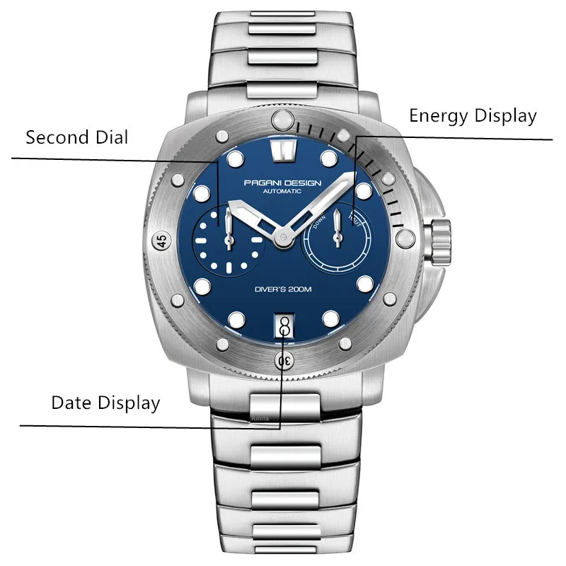 PAGANI DESIGN Top Brand Luxury Mechanical Watch for Men Automatic Sapphire Luminous Waterproof200M Reloj Hombre Montre Homme2026