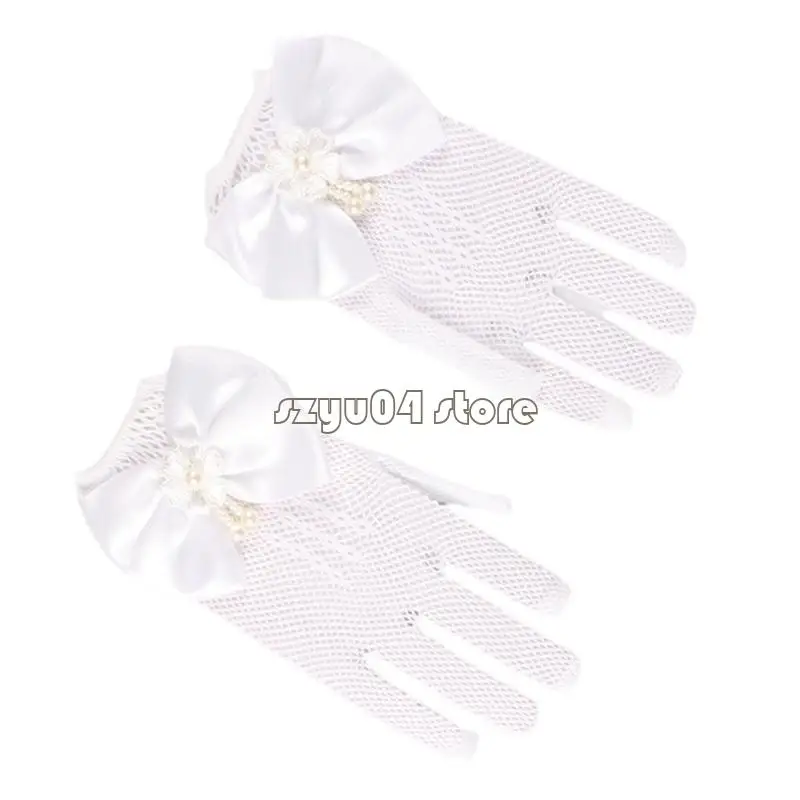 

4X7D Soft and Stylish Girls Gloves Infant Mittens For Weddings And Dance Parties