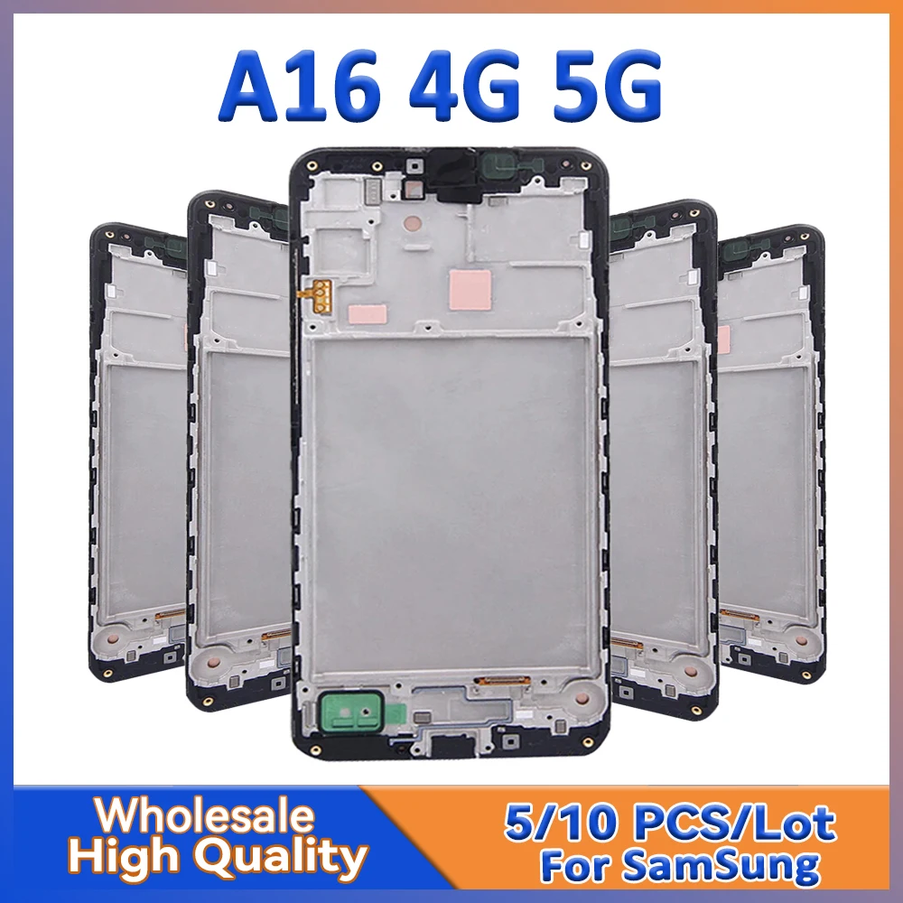 

5/10 шт./лот для Samsung A16 4G A16 5G Экран ЖК-дисплей с сенсорной сборкой A165 A165F A166 A166B