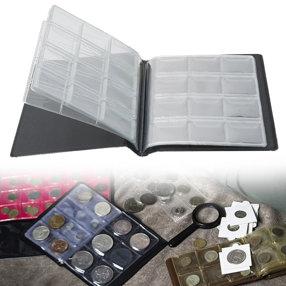 120pcs Coin Collection Album Holder 10 Page For Pages For Collector Collection Book Coin Storage Book Commemorative Color Random