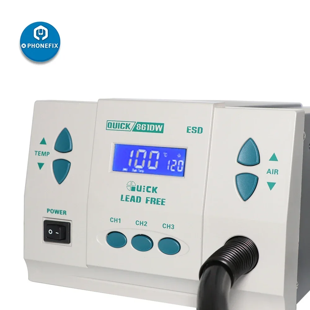 Imagem -04 - Original Rápido 861dw 1000w Bga Estação de Retrabalho Solda Estação Pistola ar Quente para Soldagem Smd Desoldering Ferramenta Reparo Pcb