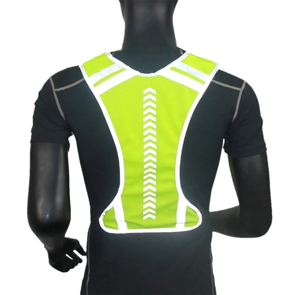 Elastic Reflective Cycling Safety Jogging Vest Protective Vest Bicycle Harness Night Running