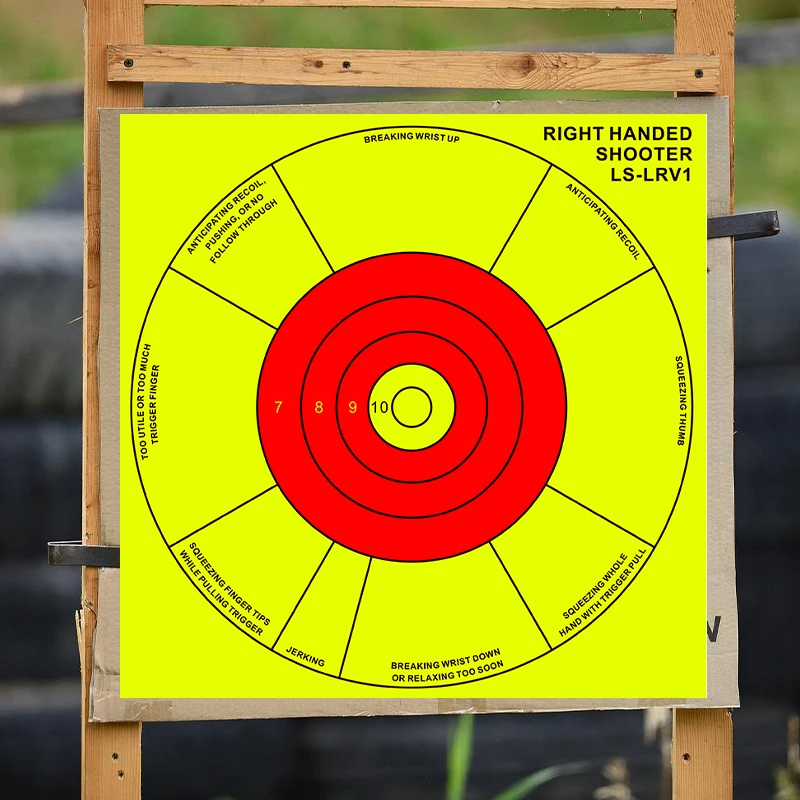 5Pcs 12inch Circular Target for Left and Right Hand Shooting Habits and Precision Practice, Correct Shooting Posture, Correction of Bad Shooting Habits Practice Target Stickers for Shooting Practice,  image 5