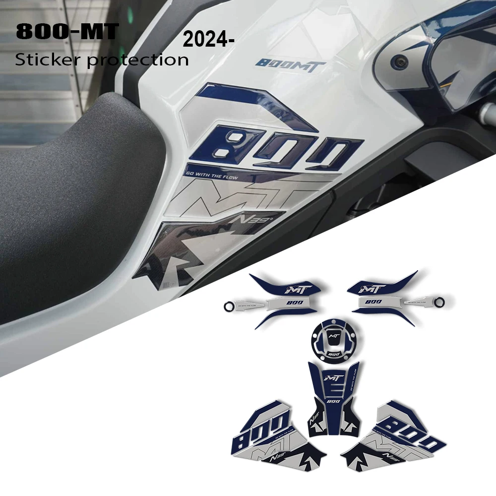 800MT Motorcycle Accessories Fuel Oil Tank Pad Protector 3D Stickers Gas Knee Grip Mat For CFMOTO CF MOTO 800MT MT800 MT 800 MT