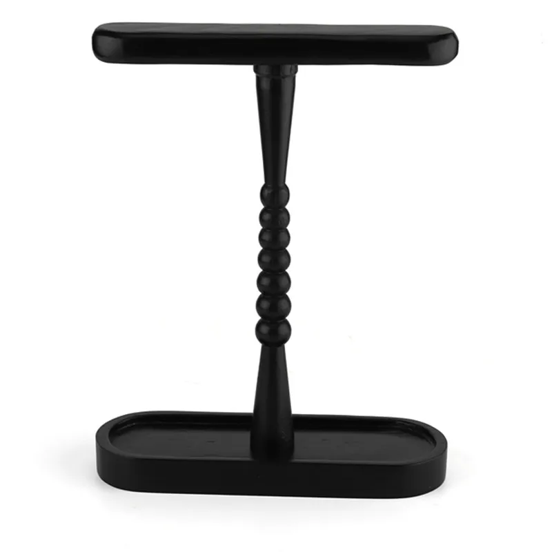 حامل سماعات رأس مزدوج من الخشب الصلب ، سماعة رأس للألعاب ، حامل قابل للفصل ، رف عرض سماعات سطح المكتب مع قاعدة تخزين