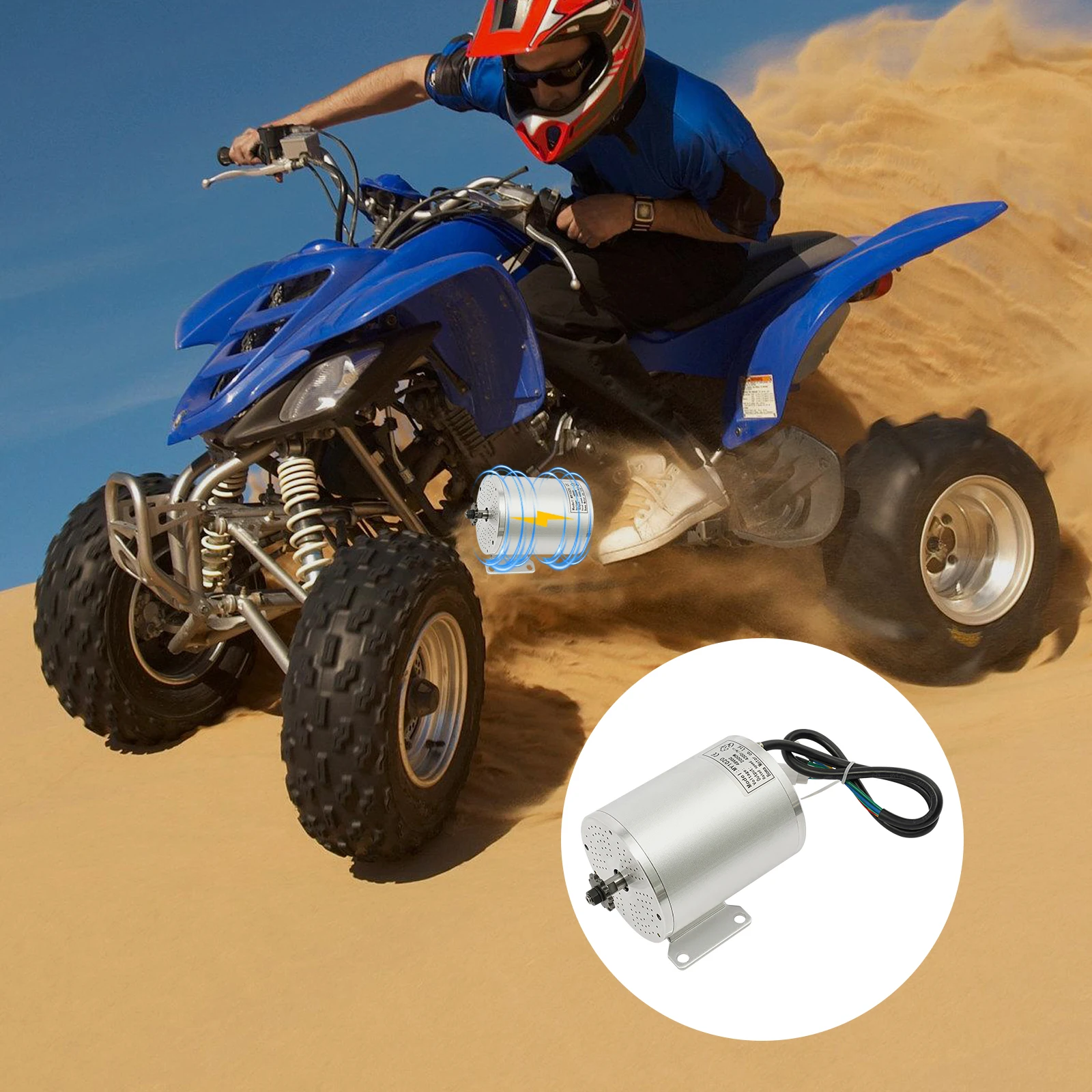 Brushless Motor  48V2000W Scooter Motor Kit with LCD Display Screen