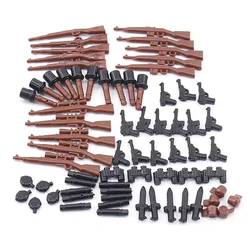 Figuras de fuerzas especiales, accesorios, armas militares de la Segunda Guerra Mundial, soldados MOC, pistolas SWAT, policรญa del ejรฉrcito, piezas alemanas de 98K, juguete de bloques de construcciรณn