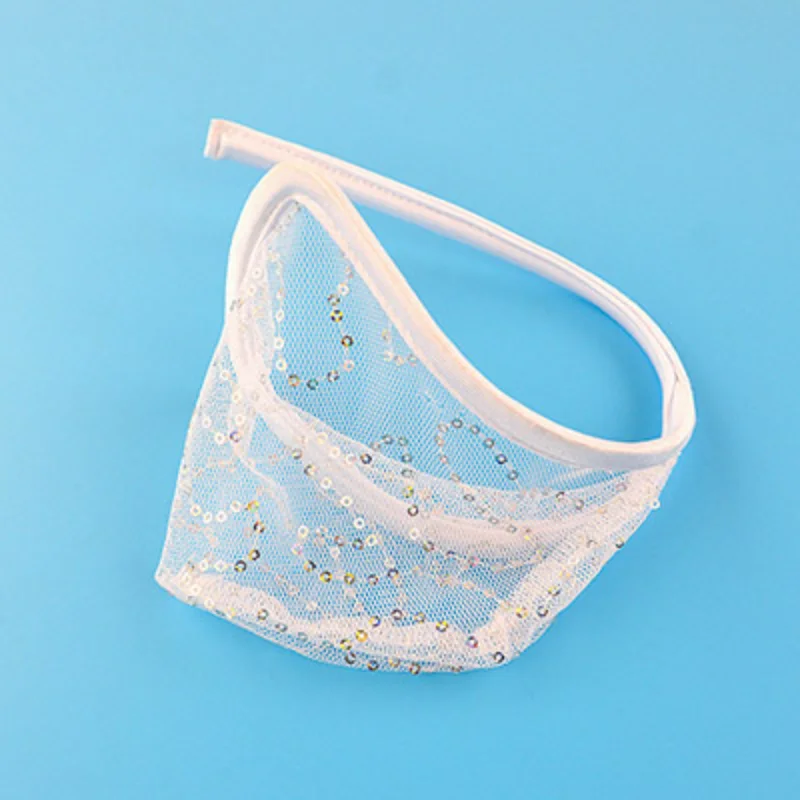 Men Sexy C-String Lace Mesh 3d Convex Pouch Underwear Exciting Invisible Panties Fully Transparent Open Butt Thong Lingerie