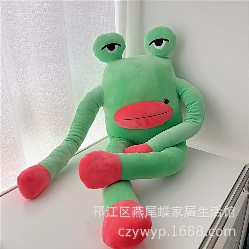 New Cartoon Ugly Frog Prince Doll Creative Funny Sausage Mouth Doll Girl Holding Sleeping Doll Birthday Gift Jewelry Toy