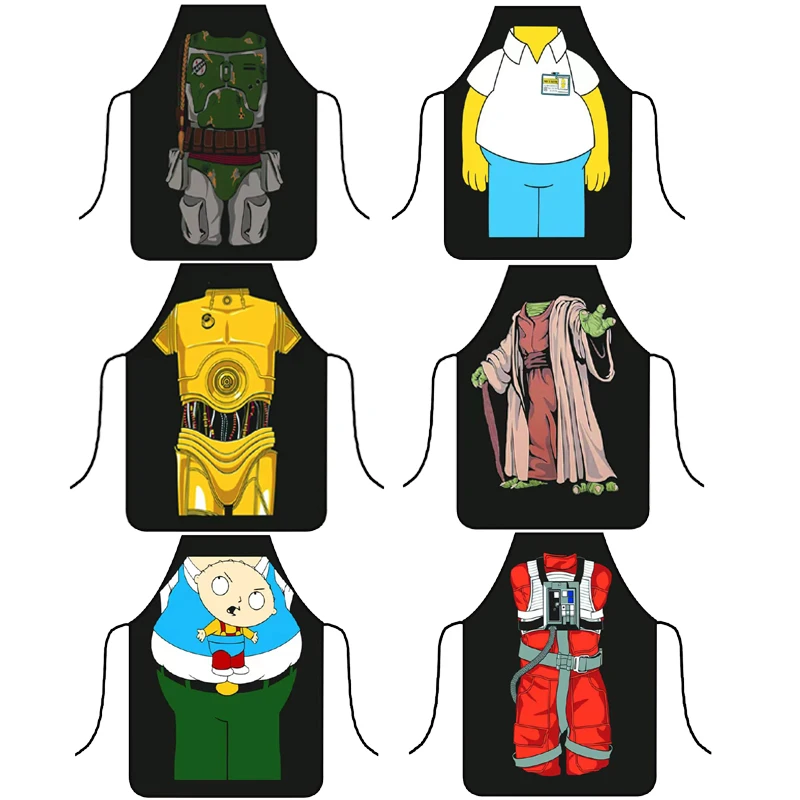 مريلة مطبخ مضحكة للطهاة والطبخ هدية مقاومة للبقع ومبتكرة لتنظيف الشواء ومآزر حفلات الخبز للرجال والنساء