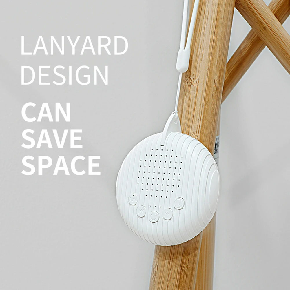 آلة النوم المحمولة 10 أصوات مهدئة قابلة للشحن آلة صوت الضوضاء البيضاء الاسترخاء أثناء النوم للسفر المنزلي