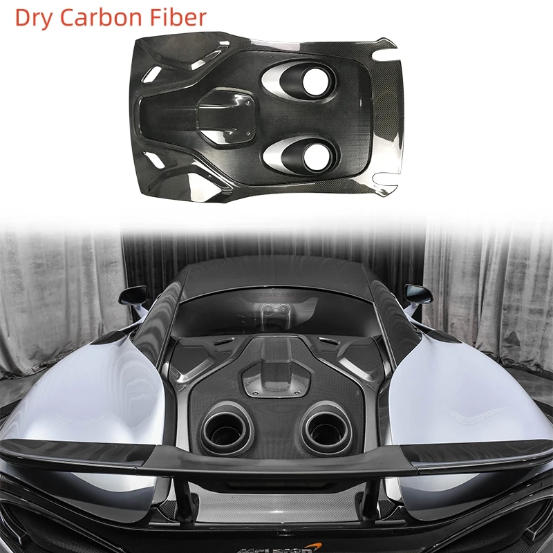 

For McLaren 540C/570S Upgrade 600LT Real Dry Carbon Fiber Rear Spoiler Wing Engine Cover Trunk Car Tuning Accsesories Body Kit