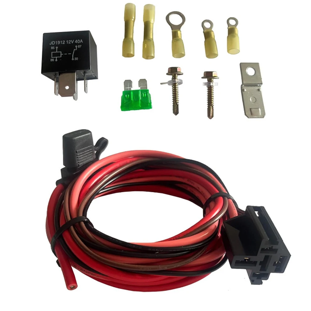 1 Set Kit Relay Pompa Bahan Bakar 17.5*16.5*5.5CM Kit Relay Pompa Bahan Bakar Listrik Kabel Harness Pompa Bahan Bakar Bypass Kit Bisnis Industri