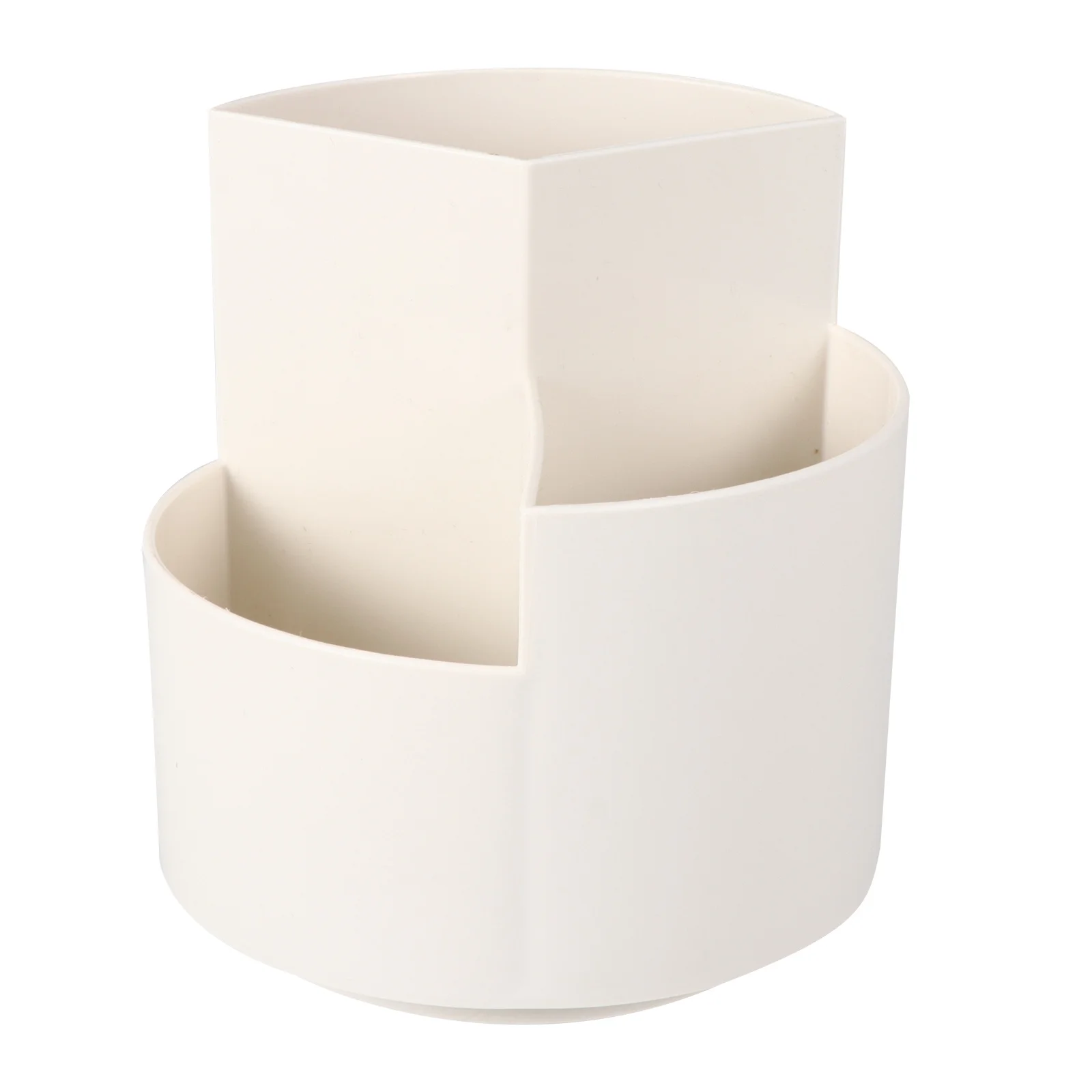 

Rotatable Pen Holder Desktop Storage Organizer Stationery Box Pencil Pot Container Multiple Grids Office Supplies