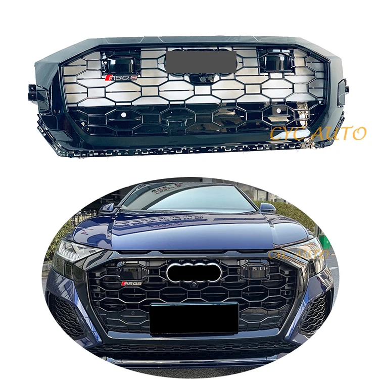 RSQ8 front parts new front bumper with grille ACC hole style Upgrade to RS for Audis Q8 SQ8 2020 2021+