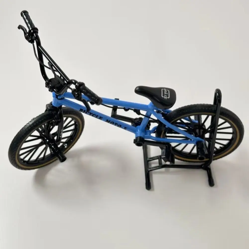 Parking Rack Bicycle Model Alloy Metal Stunt Bike Finger Mini Bike Decoration 1:8 Scale Simulation Bike Home Decor