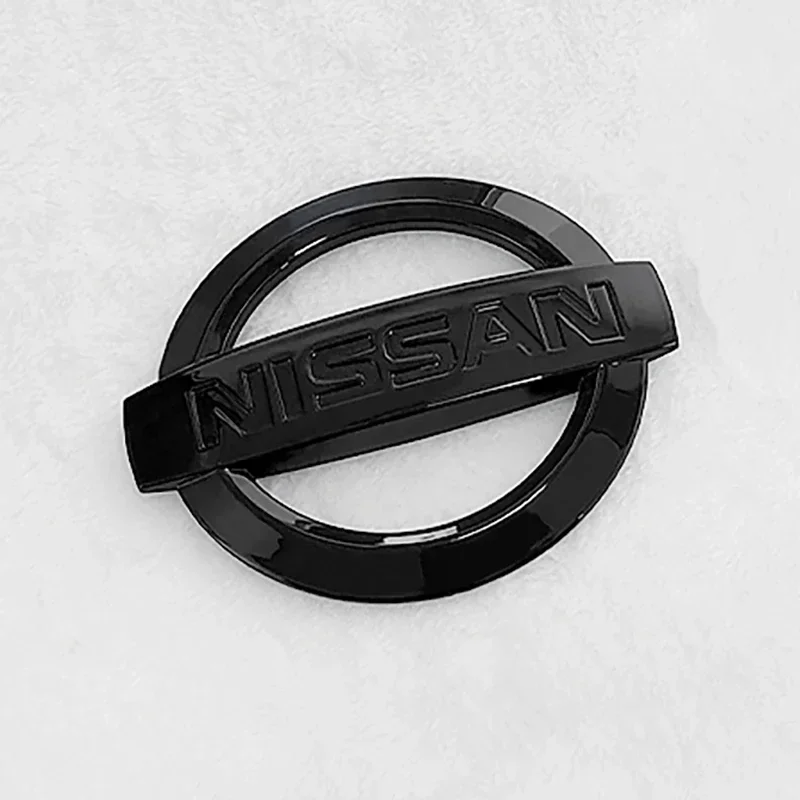 ABS 8cm 10cm 10.5cm 11.7cm 12.7cm Car Front Trunk Rear Badge Sticker for Nissan Qashaqai Sylphy X-trail Note Elgrand Leaf Juke