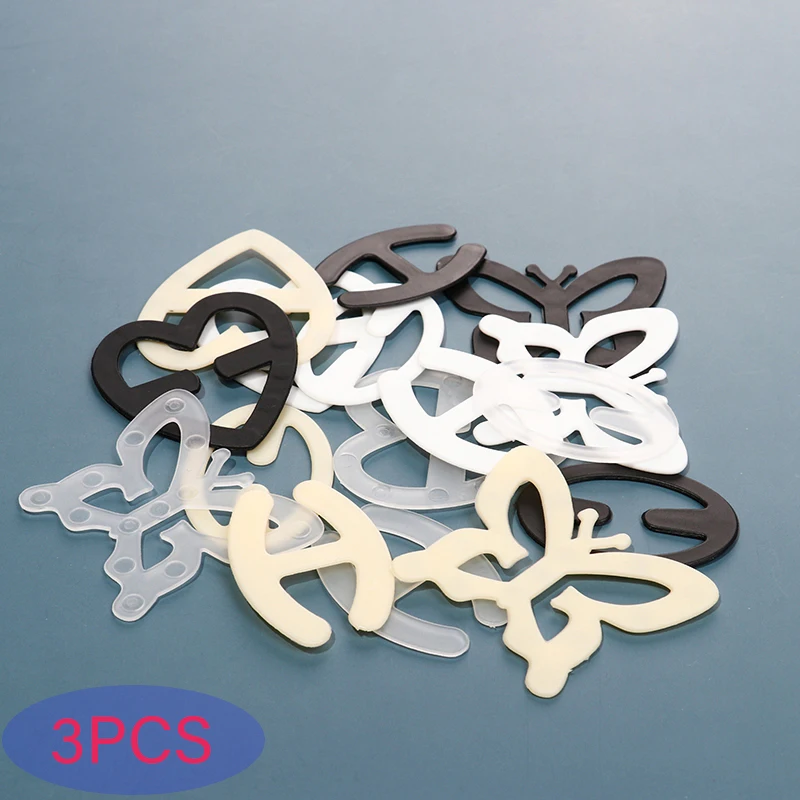 Clip para sujetador, nueva hebilla Invisible en forma de sombra, hebilla para ropa interior, accesorios íntimos, Clips, soportes de correa, 3 uds.