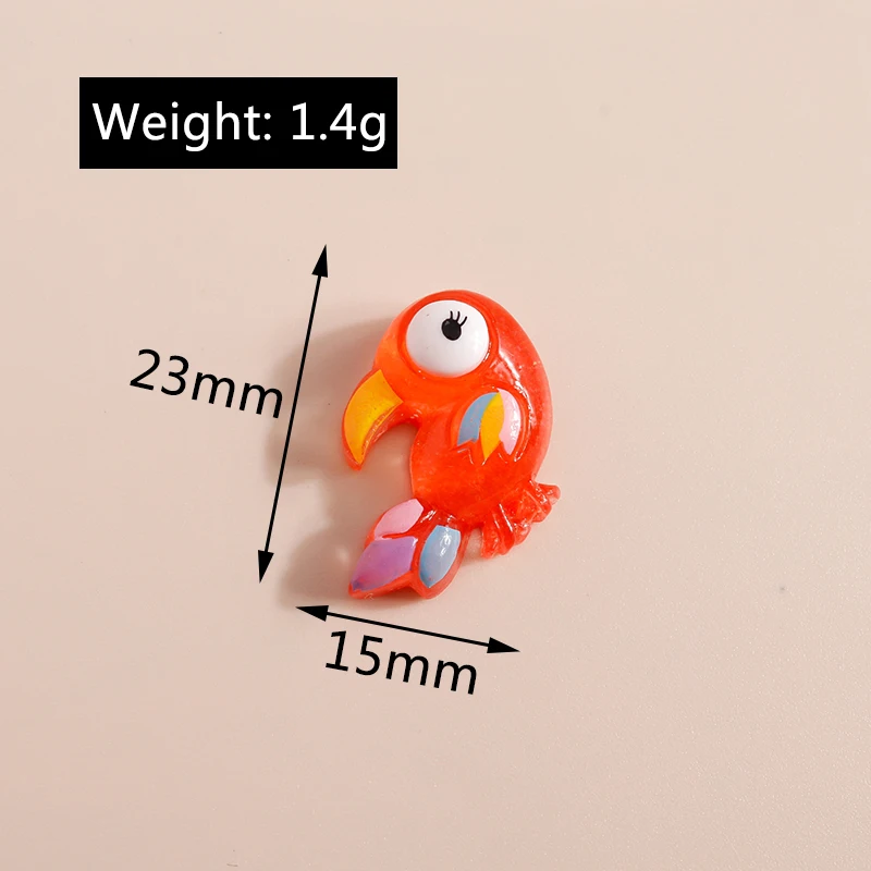 Leslie 10 Stück Niedliche Frosch-Anhänger aus Kunstharz, Flache Cabochons für Haarschleifen-Dekoration, DIY Schmuckherstellung Zubehör – Detail 11