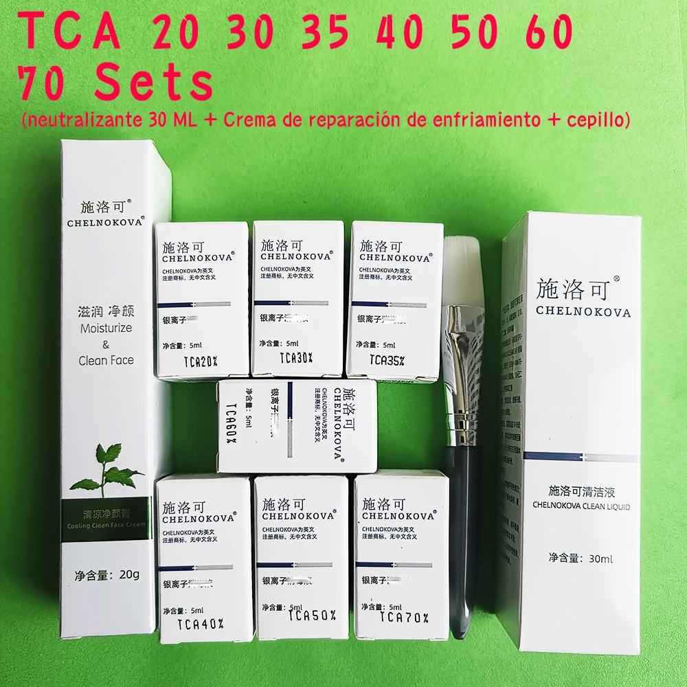 TCA sin inclinado 20% 30% 40% CONJUNTOS de herramientas de pelado para familias Portátil conveniente Fácil de usar Peeling dermatólogo ácido