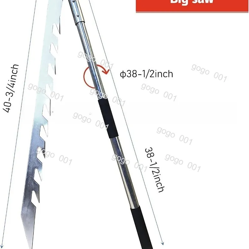 

42 inch foldable ice saw lightweight high wear-resistant ice cutting tool for winter ice fishing