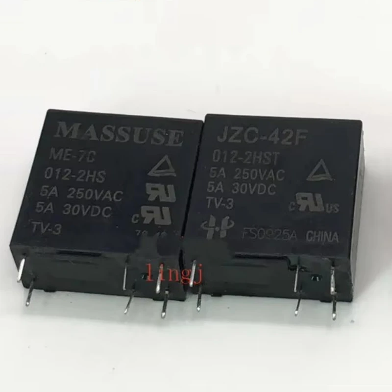 Relay  JZC-42F 012-2HST 12VDC 6 foot 5A ME-7C 012-2HS