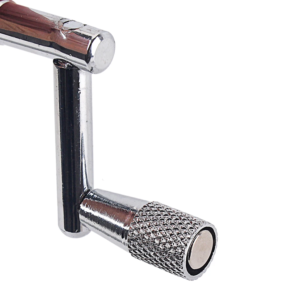 

Z Shape Metal Drum Tuning Key Silver Durable Ratchet Drum Wrench for Easy Head Changes Comfortable Ergonomic Design