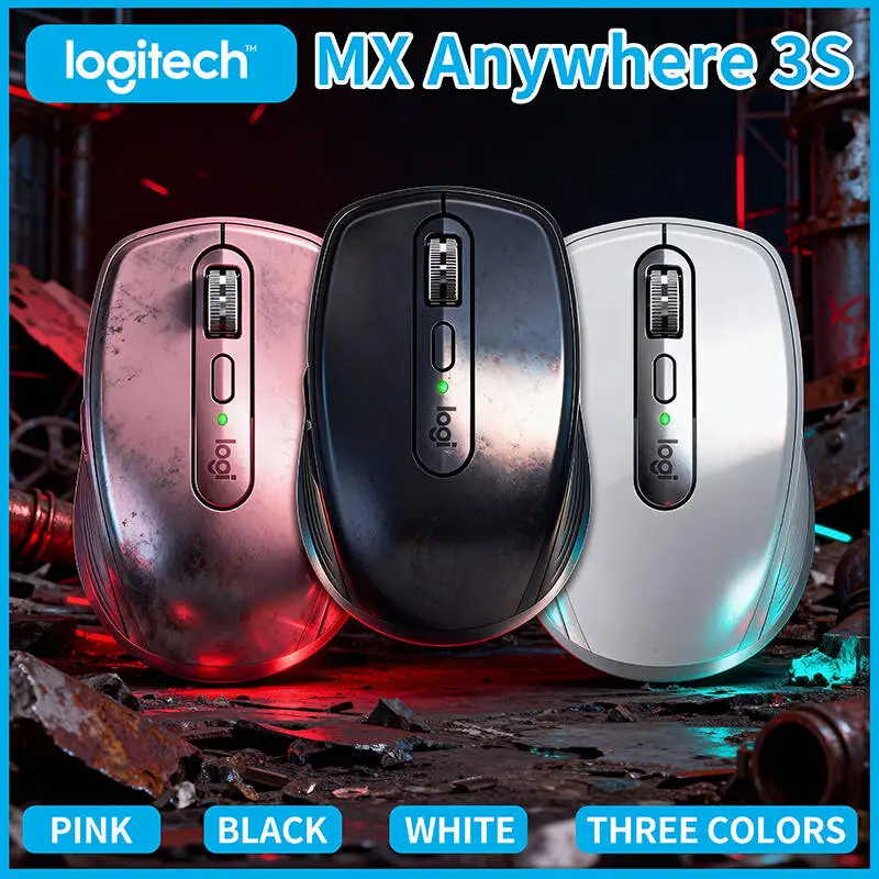 

Logitech MX Anywhere 3S Advanced Silent Wireless Mouse, 90% Noise Reduction, High-Accuracy Sensor