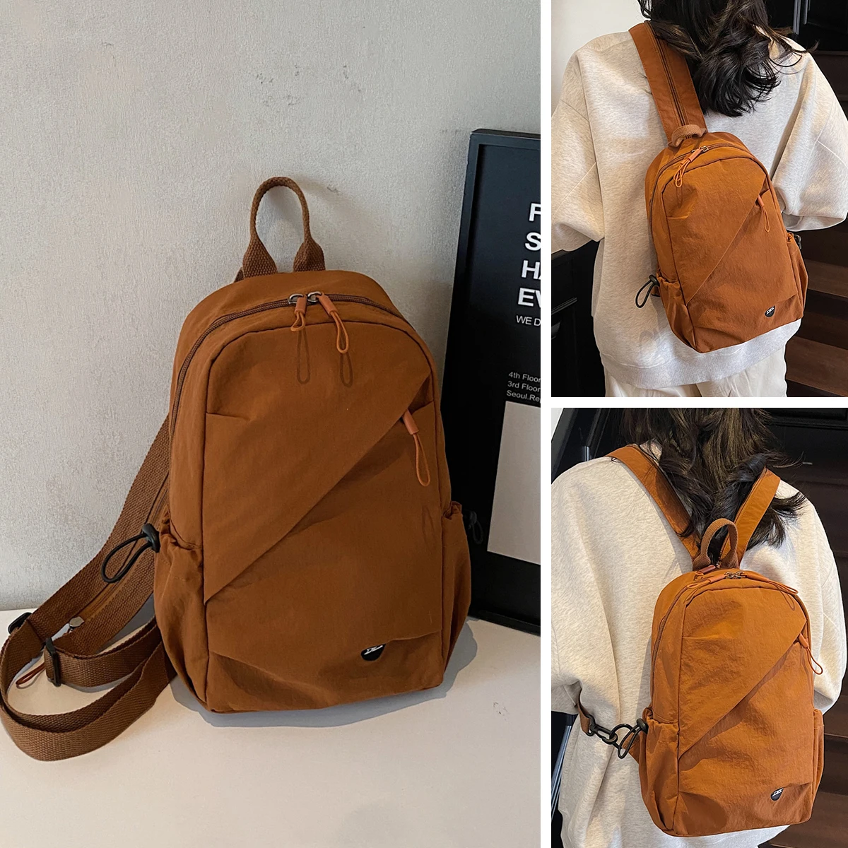 متعددة الوظائف ثنائي الغرض حقيبة الصدر للرجال والنساء على ظهره في الهواء الطلق تسلق الجبال حقيبة صغيرة حقيبة السفر ساعي