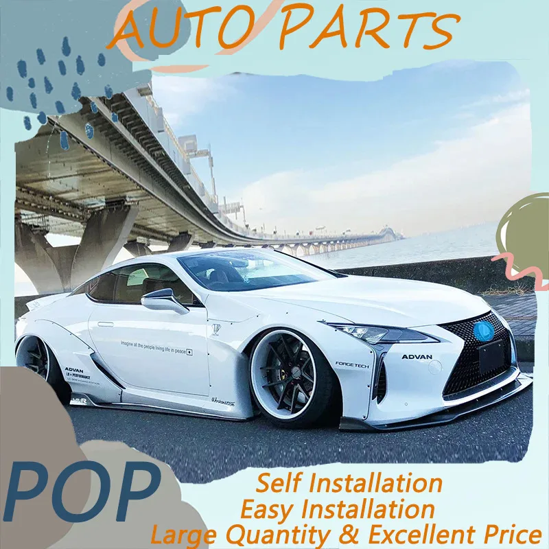 Suitable For Lexus Lc500 Modification Libertywalk Wide Body Small Surround Front And Rear Lip Wheel Eyebrow Side Skirt Tail Wing