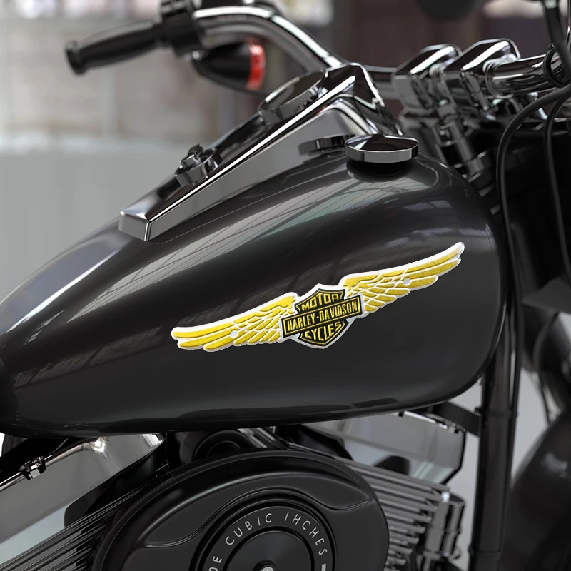 Metal Decorative Logo Motorcycle Car Stickers for Harley Davidson Flight Show Wing Car Sticker Badge image 2