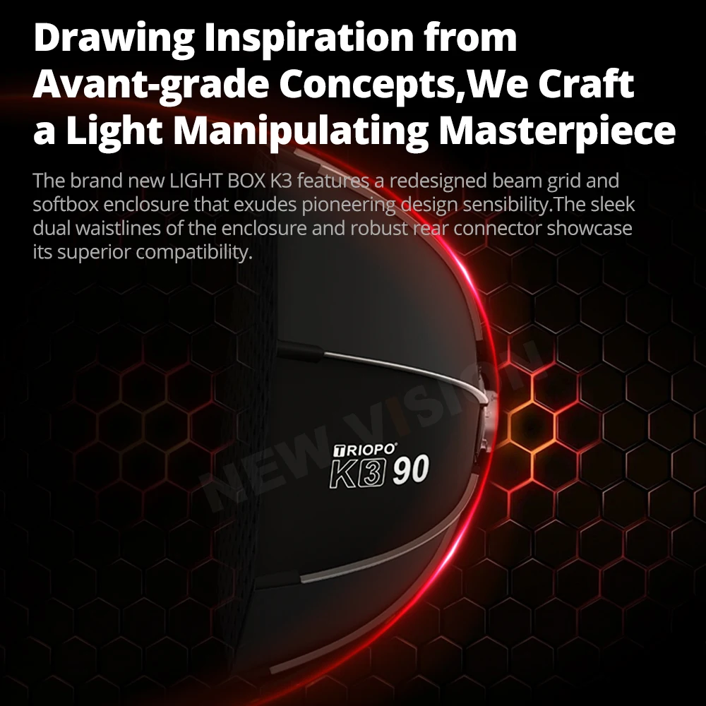 트리오포 K3 보웬스 마운트 퀵 릴리즈 소프트박스 55cm 65cm 90cm 120cm 사이드 윙 옥타곤 라이트 박스 매트 박스 (고독스 앰비트풀용)