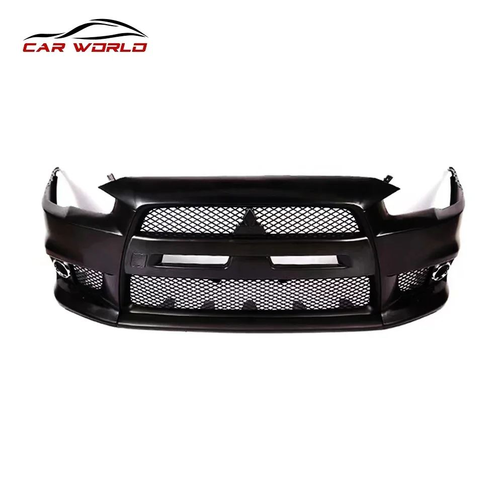 Car Facekit For 2009-2016 Lancer EVO Front Bumper Car Bodykit For Mitsubishis  Lancer  EVO Front Bumper PP Material