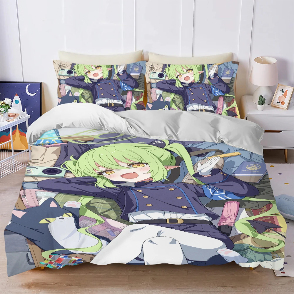 T-Tachibana N-Nozomi Duvet Cover Set Home Style Bedding Soft Laundry Cotton Bed 3 Piece Set Student Dormitory Gift