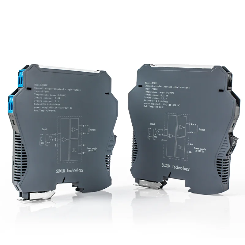 Industrial PT100 Temperature Sensor 200 Degree Input Transmitter 4-20mA 0-10V Output Temperature Transducer Gauge