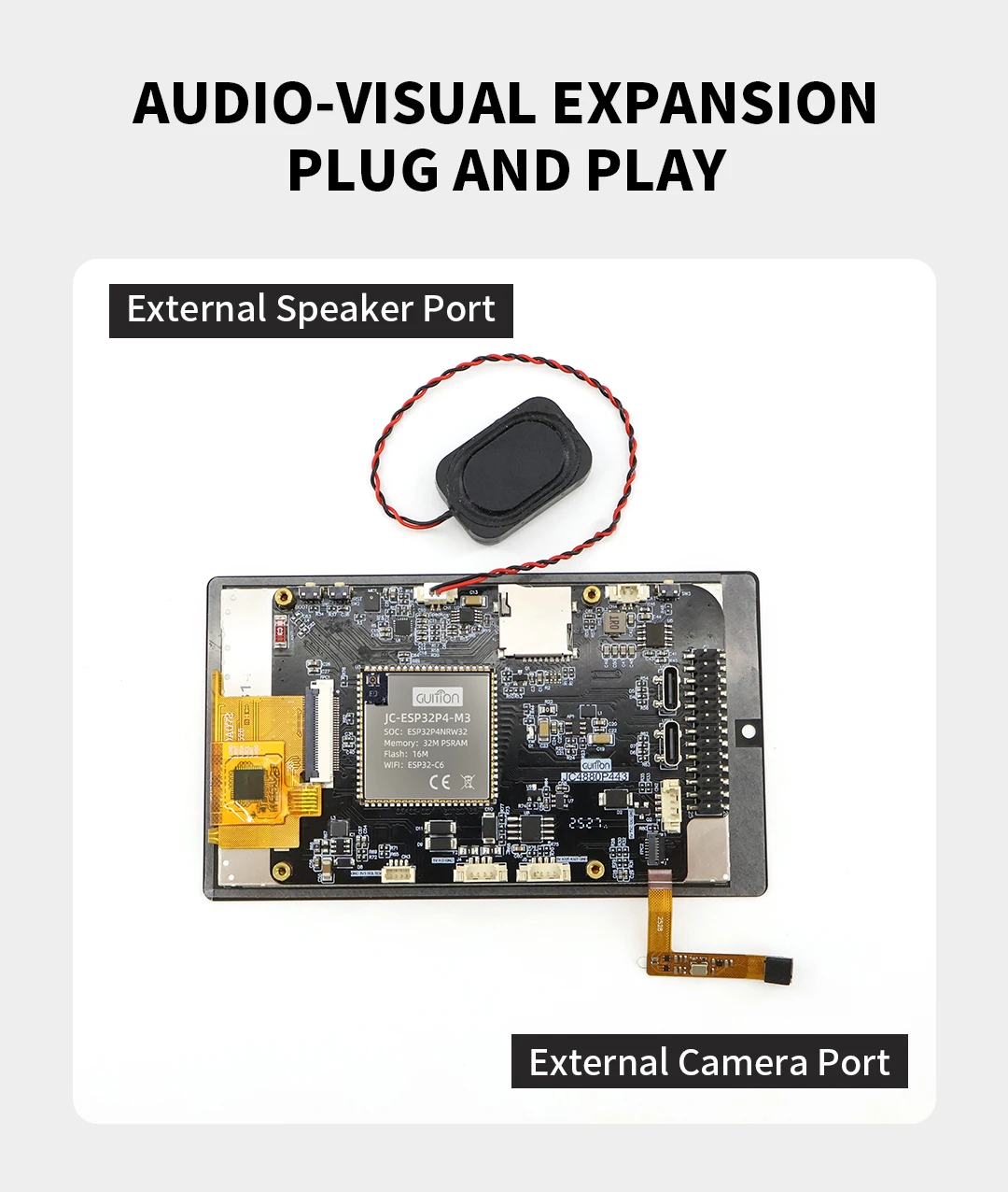 ESP32-P4 ESP32-C6 Development Board 4.3 Inch IPS Capacitive Touch Screen TFT LCD Display for IoT Smart Home DIY
